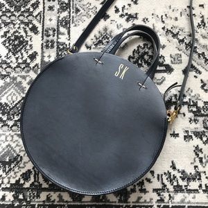 Petit Alistair Leather Circular Crossbody Bag